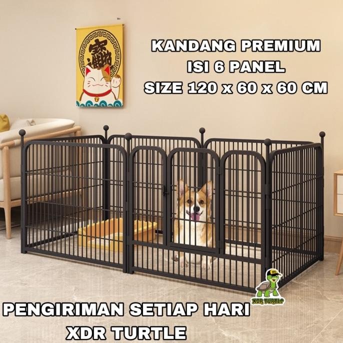 Kandang Anjing Kucing Premium Besar Pagar Anjing Dog Fence Kuat Kokoh