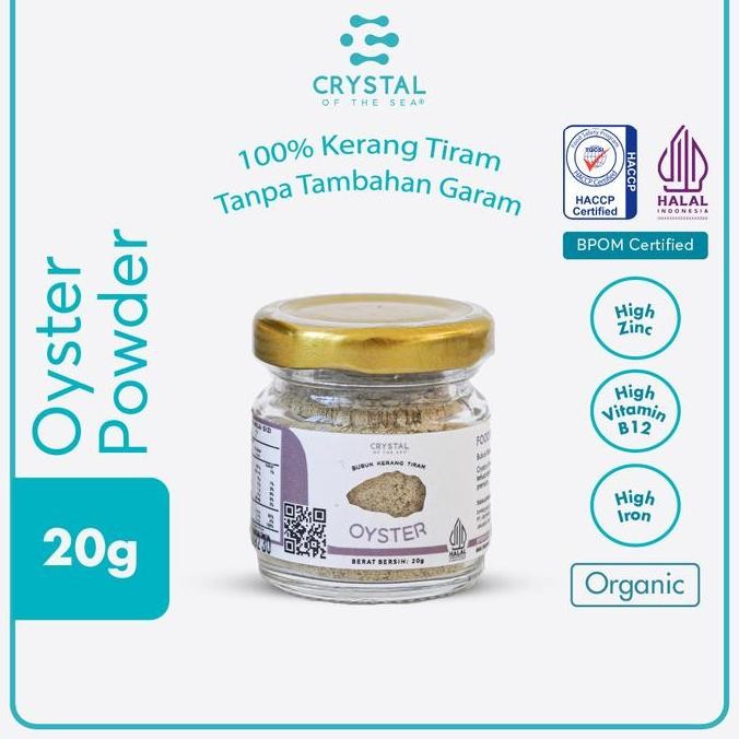 

Crystal of the Sea | Oyster Powder (20GR) / Bubuk Kerang Tiram / Pengganti Oyster Sauce / Saus Tiram - Bumbu Kaldu MPASI NON MSG Spices