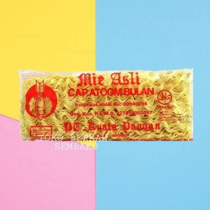 

Terlaris Mie Telor Cap Atoom Bulan 200Gr / Mie Telur Atom / Mie Telor Atom