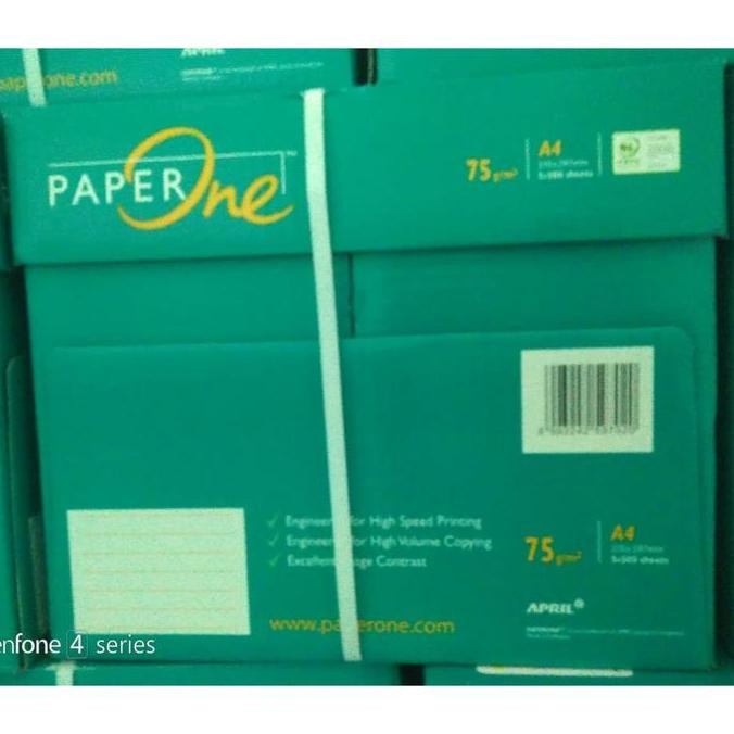 

BEBAS ONGKIR - KERTAS HVS A4 75gr PAPER ONE