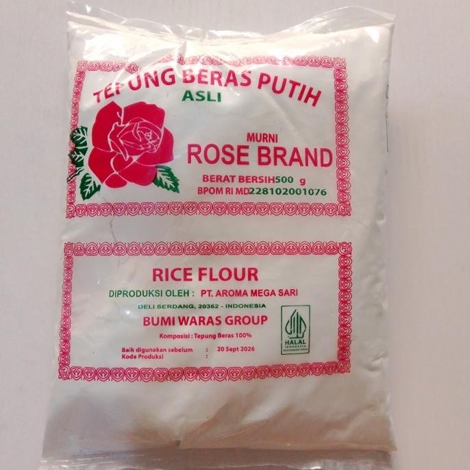 

Terlaris Tepung Beras Rose Brand 500 Gr
