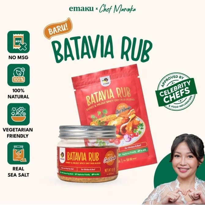 

Emaku BATAVIA DRY RUB / Bumbu Marinasi Rempah Sapi Ayam / Bumbu Masak