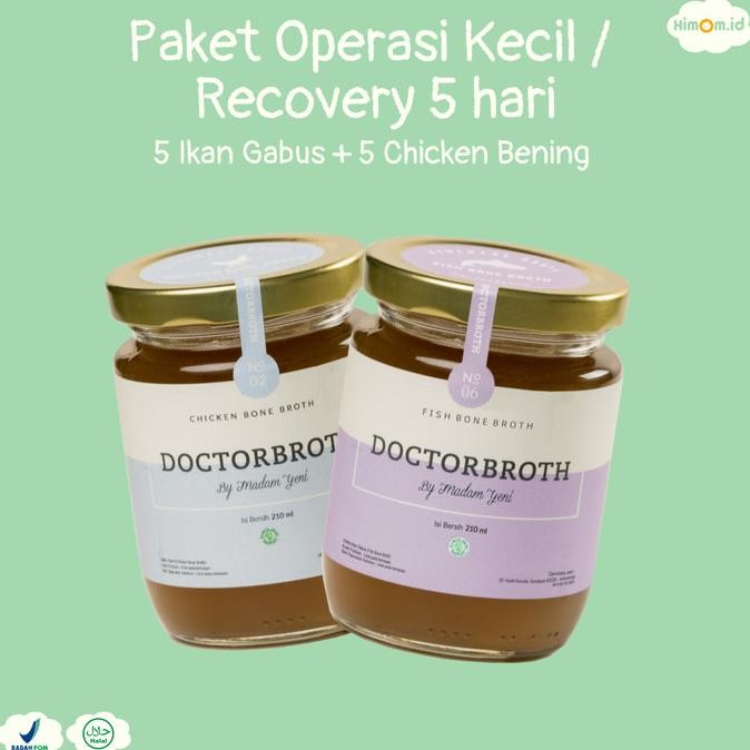 

Terbaru Paket Operasi Recovery 5 hari 10 Jar Doctor Broth - Bone Broth