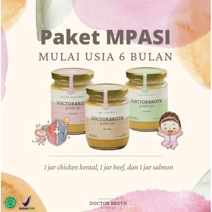 

Terbaru Paket MPASI BB Booster & anti GTM 3 jar Doctor Broth