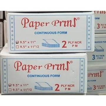 

TERLARIS - Paper Print Kertas Continous Form- Paper Print 9,5" x 11" 2 Ply