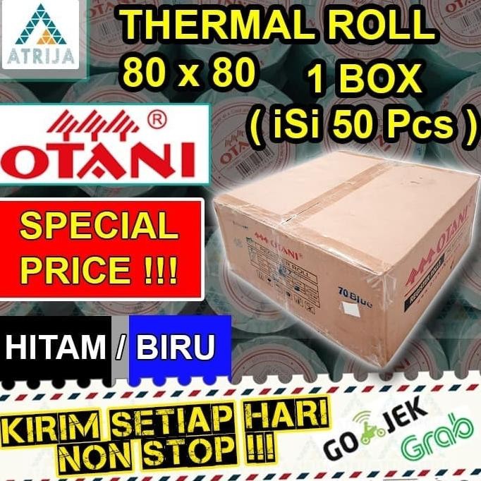 

TERLARIS - Kertas Struk Kasir Thermal Roll OTANI Black 80x80 PER BOX