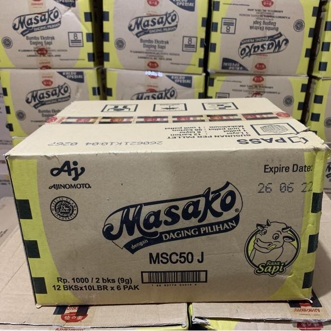 

Terbaru Masako Sapi Renceng 9gr 1 Dus isi 120pcs x 6pak