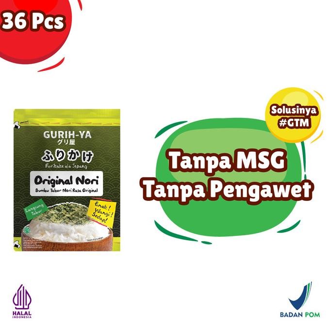 

Terbaru Gurih-ya Original Seaweed - 5.5 Grams x 36 Sachets