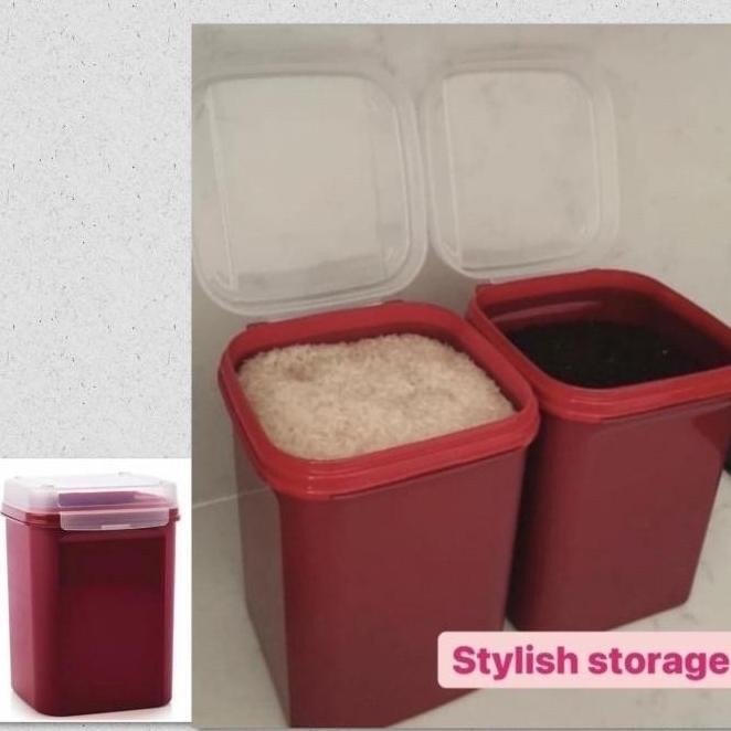 

Terlaris Tupperware Signature Line 5.5 Liter Tempat Beras, Tepung Kode 1072