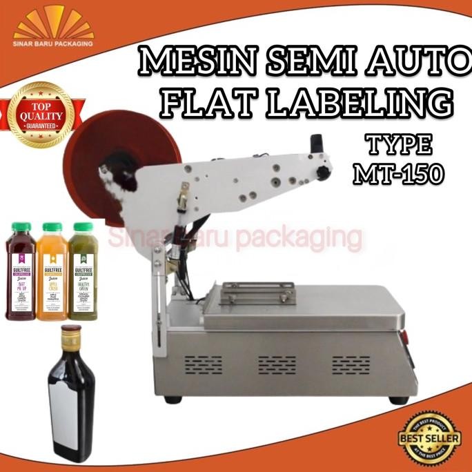 

new !!! Mesin Labeling Botol Flat Datar Sticker Type MT-150 Label Stiker Kotak murah