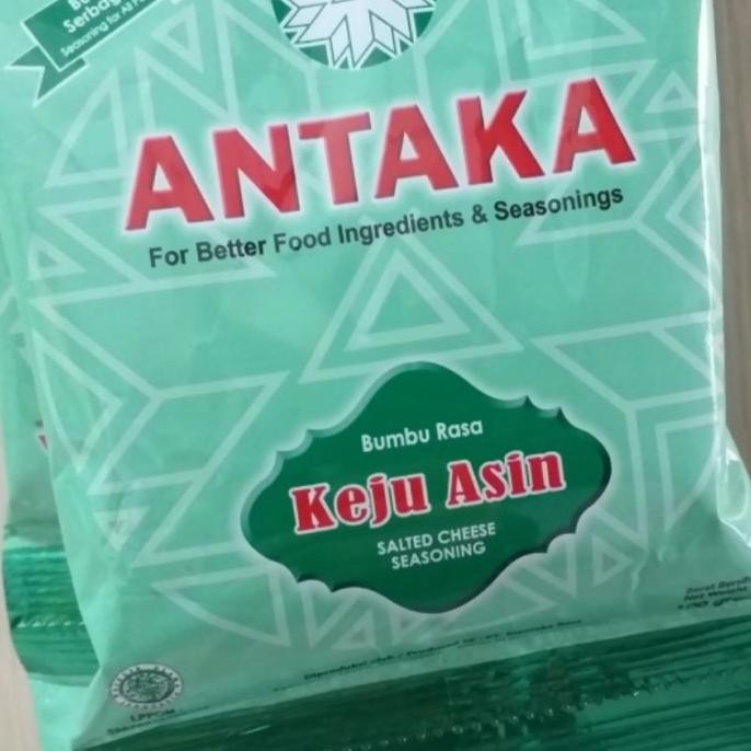 

Terbaru bumbu tabur antaka rasa keju asin per 1 renceng isi 10 pcs x 100gr