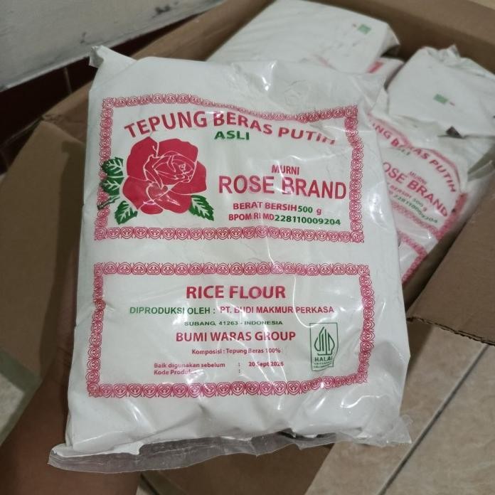 

Terlaris Tepung Beras Rose Brand 500Gr