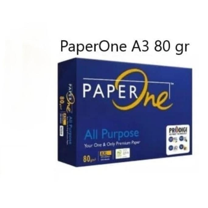 

TERLARIS - Kertas Hvs A3 80 grm Paper One hrg 97.000 rim.