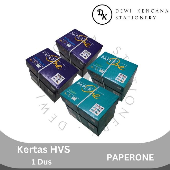 

TERLARIS - Kertas HVS/Kertas Print Fotocopy PaperOne 1Dus isi 5Rim