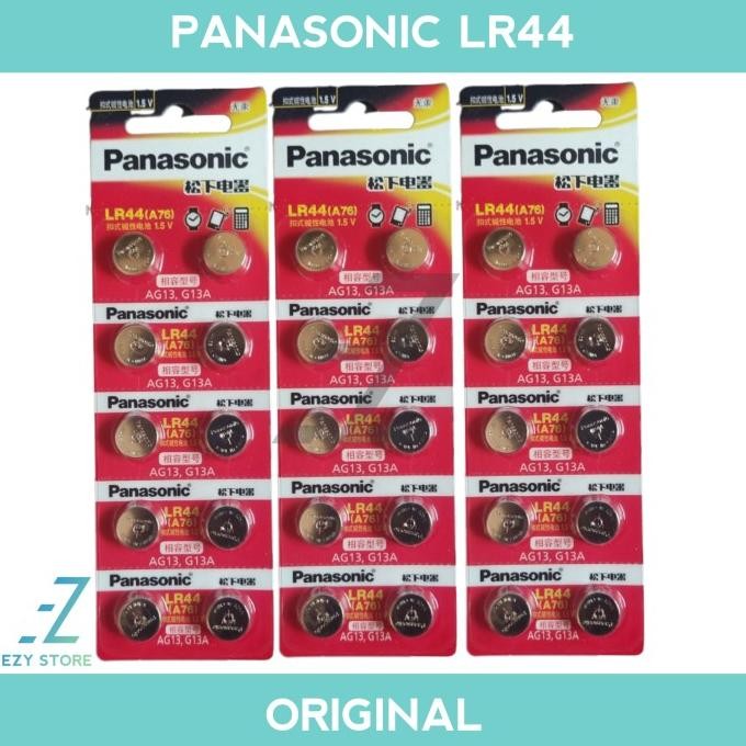 ready Baterai Panasonic LR44 Original Batrai LR 44 A76 AG13