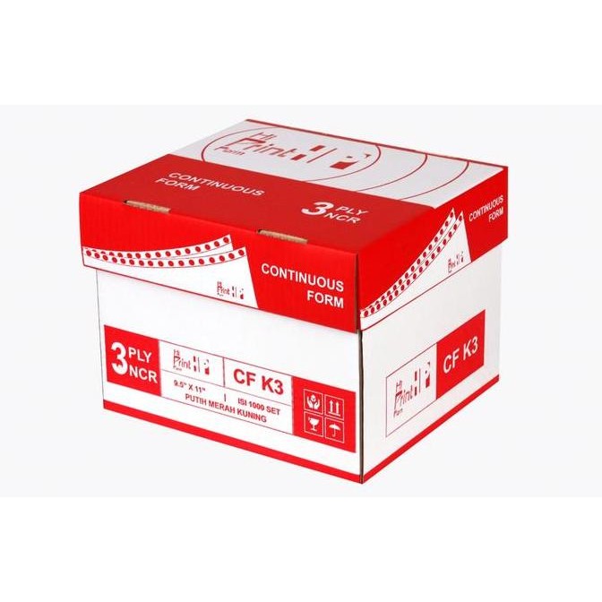 

TERMURAH - Continuous Form 9.5 x 11 3 ply NCR Hi Print (isi 1000 sheets)