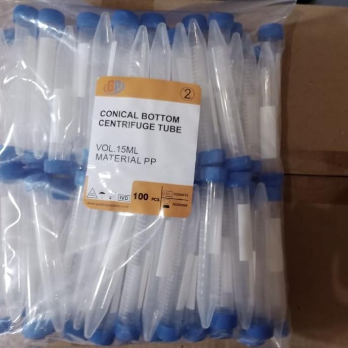 NEW Falcon Tube 15ml / Conical Bottom Centrifuge tube 15ml - GP
