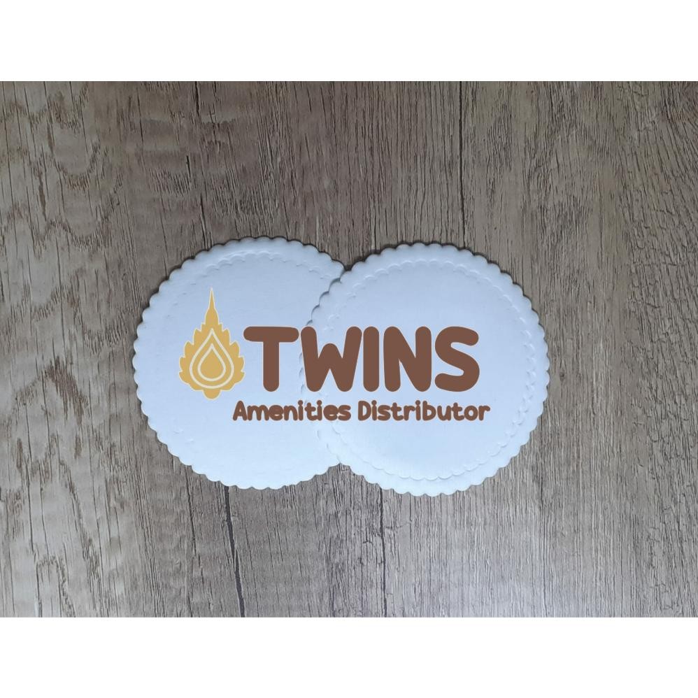 Bisa Cod Tatakan Gelas Hotel / Coaster Hotel Putih Polos / Diameter 8.5Cm Isi 2000 Pcs ||