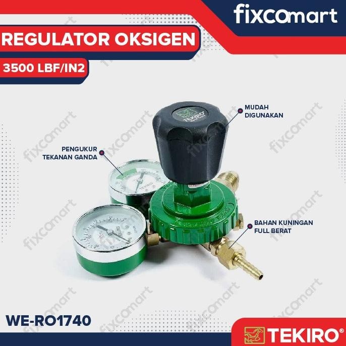Tekiro Regulator Las Oksigen - Welding Regulator Oxygen New Stok