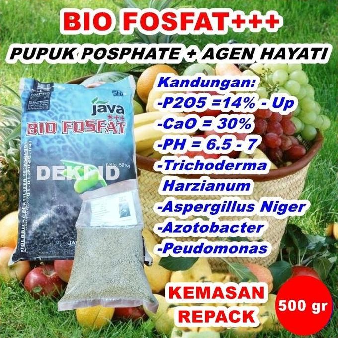 

Terlaris Bio Fosfat Java 500 Gr Repack Pupuk Pospat Plus Tricoderma Agen Hayati Organik Tanaman Javamas