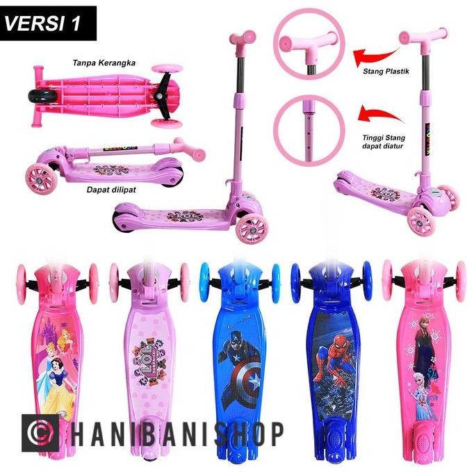 Sale Scooter / Otoped / Skuter Karakter Anak Roda 3 Stang Plastik
