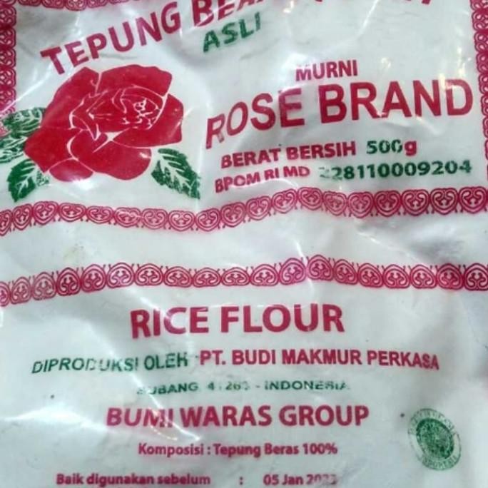 

Terlaris Tepung Beras Rose Brand 500Gr