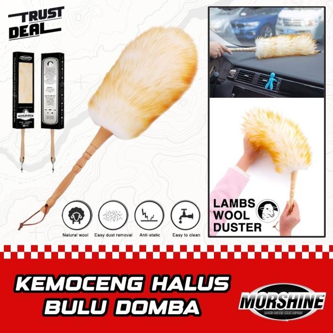 Kemoceng Bulu Domba Halus Pembersih Rumah / Kemoceng Mobil Morshine