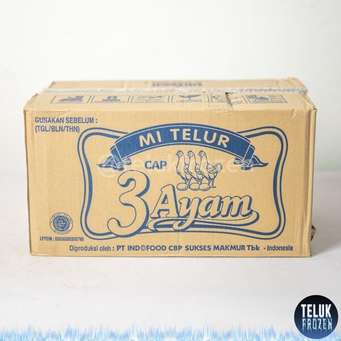 

Terlaris Mi Telur Cap 3 Ayam Mie Telor Tiga 1 Dus 200Gr 200 Gram Isi 20 Pcs Bks