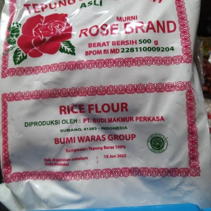 

Terlaris Tepung Beras Putih Rose Brand 500 Gram