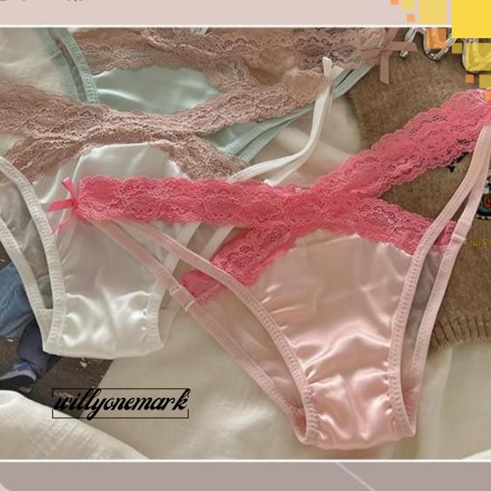 CELANA DALAM WANITA SEXY HOT TRANSPARAN HALUS SATIN RENDA CD WANITA DEWASA C275 CUCI GUDANG
