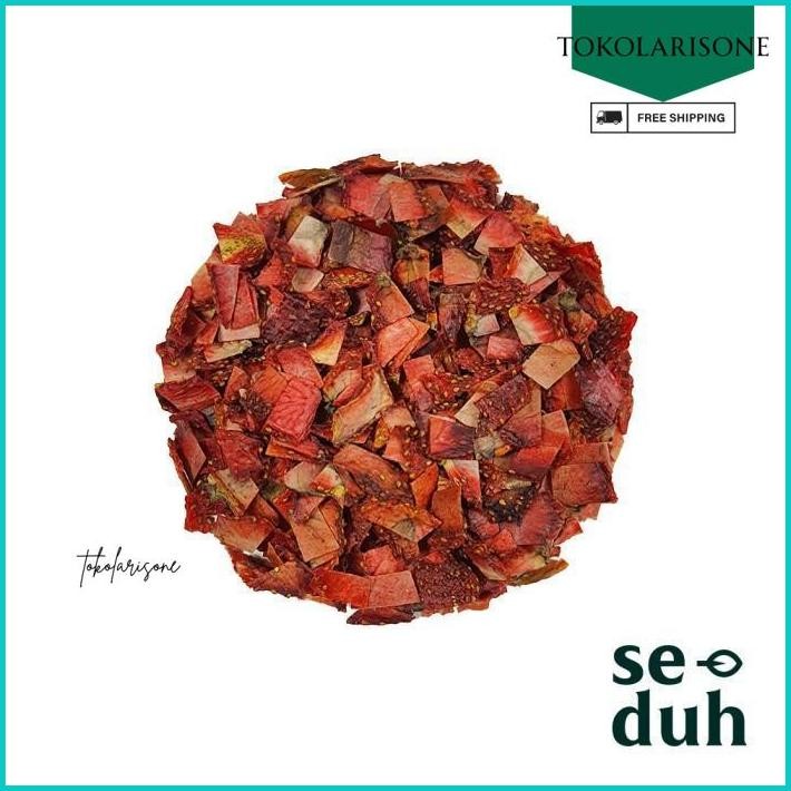 

(BITS) DEHYDRATED DRIED STRAWBERRY FRUIT / BUAH STROBERI KERING CACAH