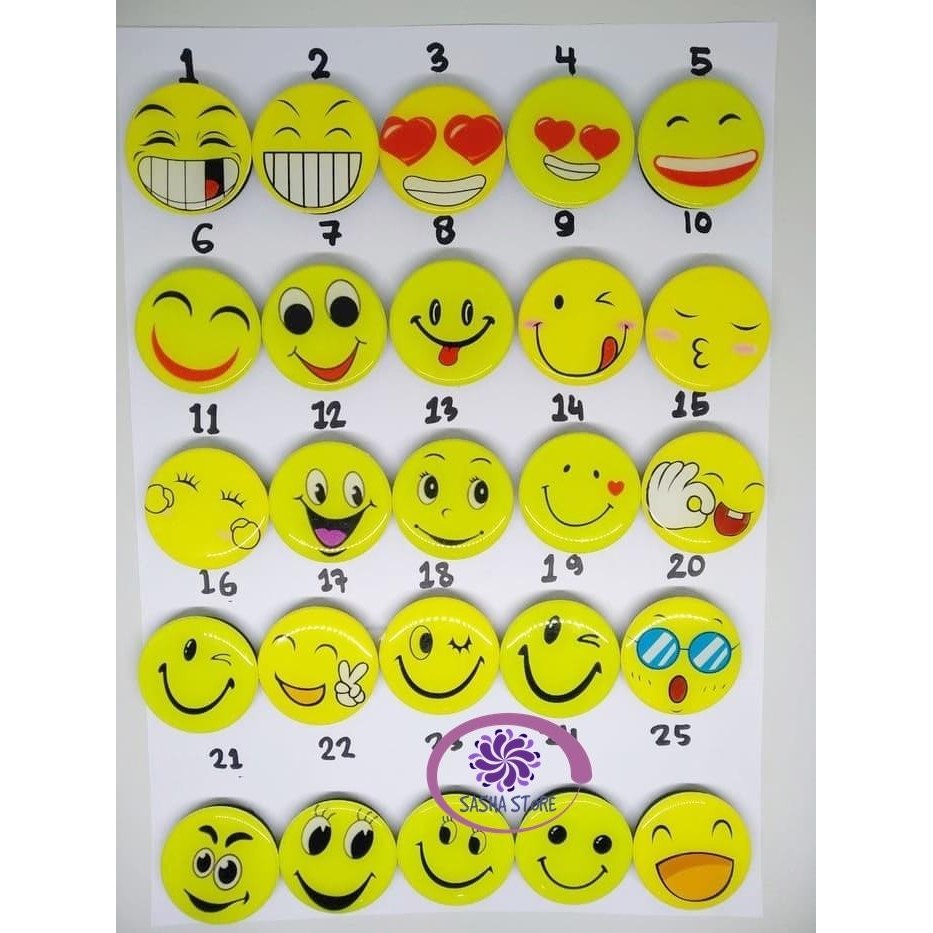 Popsocket Smile 3D Pop Socket Emoticon Smile / Pop Socket Lucu