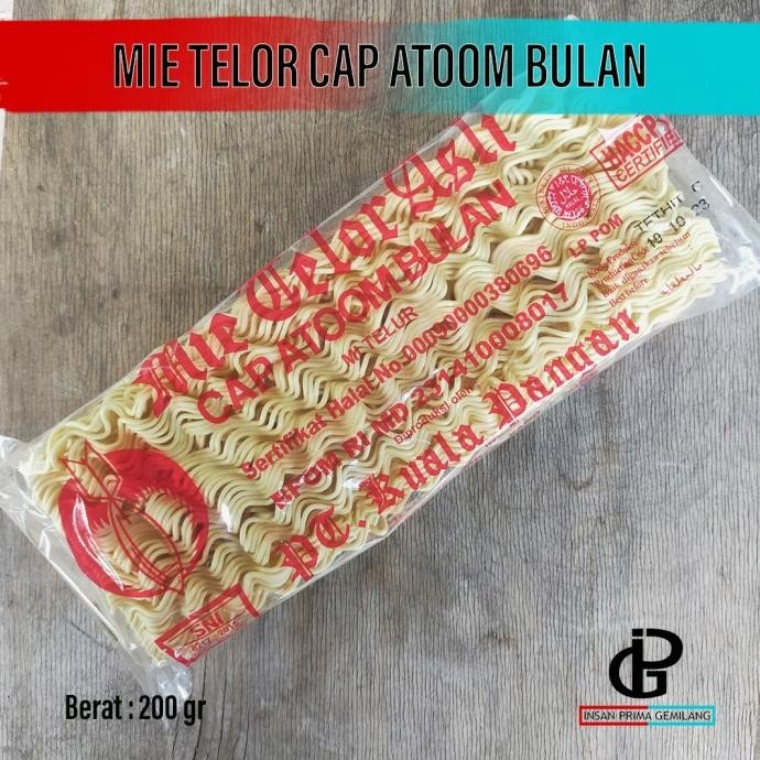 

Terlaris Mie Telor Telur Asli Cap Atoom Bulan Atom Bulan 200 Gr