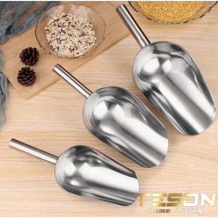 

Terlaris Sendok Sekop Es Batu Stainless Skop Serokan Beras Tepung Ice Scoop