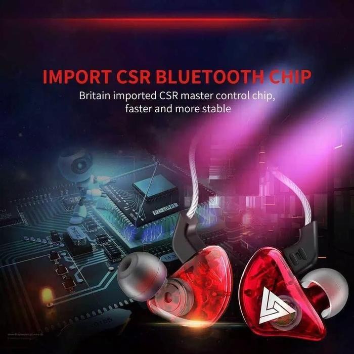 Earphone Hifi Qkz Dengan Mic Qkz-Ck Merah Suara Jernih