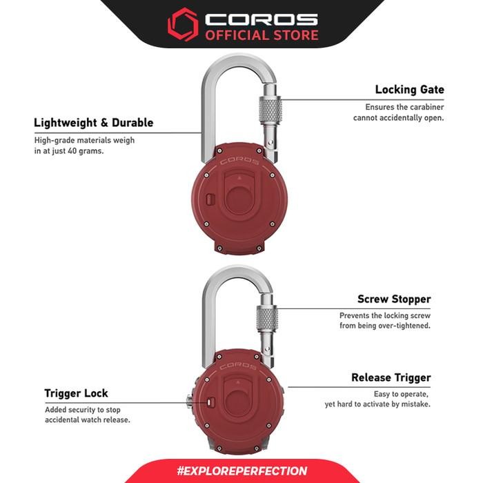 Coros Vertix 2 Carabiner Original Dan Terpercaya