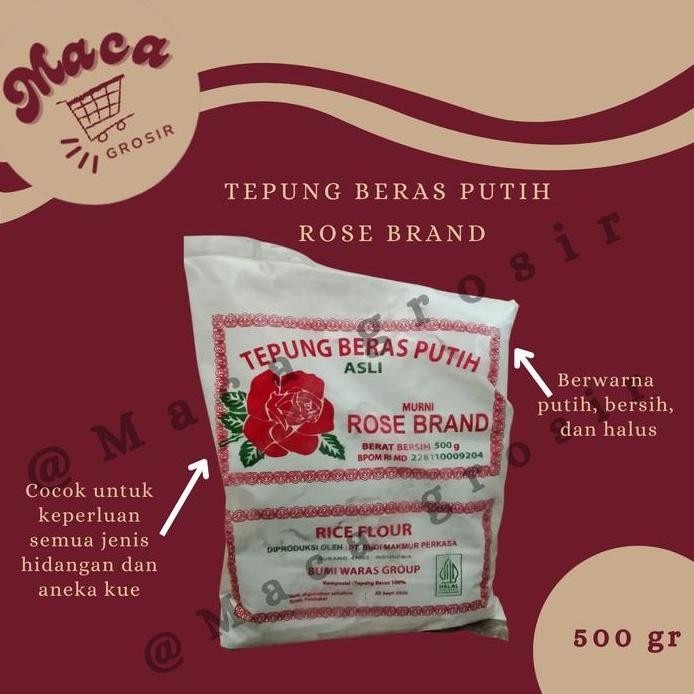 

Terlaris Tepung Beras Rosebrand 500 Gr