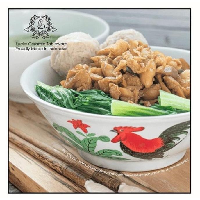 

Terlaris Mangkok Bubur Bakso Lucky Keramik Seri Padi Ayam Jago (1 Lusin)