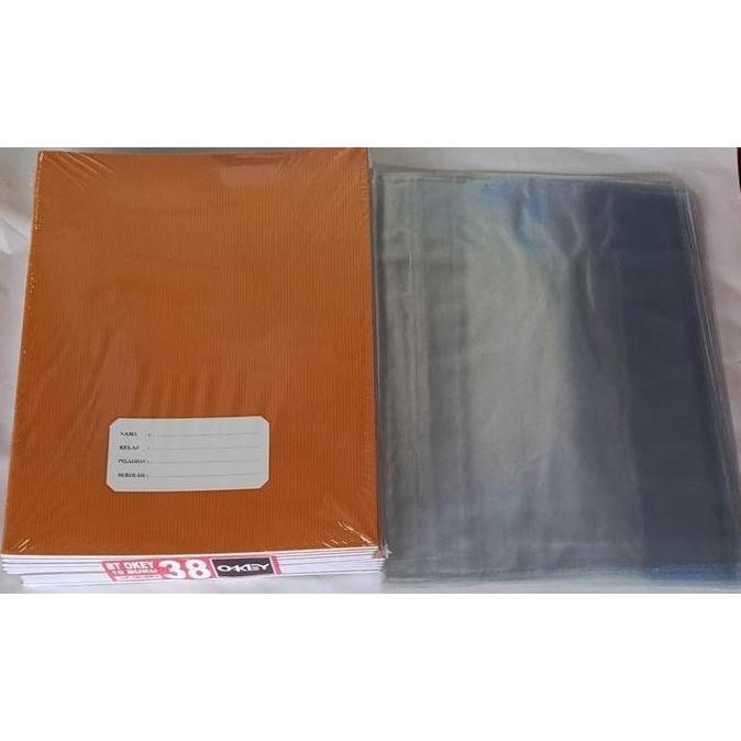 

SALE! BUKU TULIS SAMPUL COKLAT 38 LBR ( 1 PACK 10BH ) + SAMPUL MIKA PLASTIK 10BH