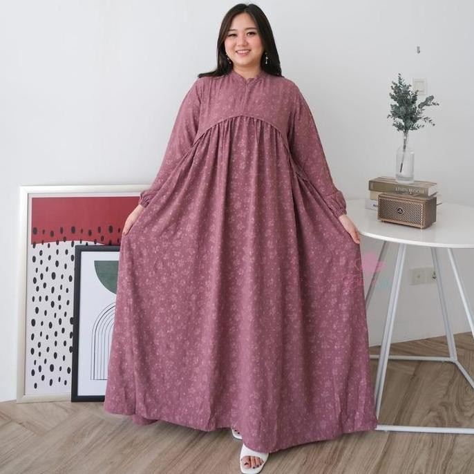 Jumbo gamis siera ld 120 130 140 cm dress wanita muslim