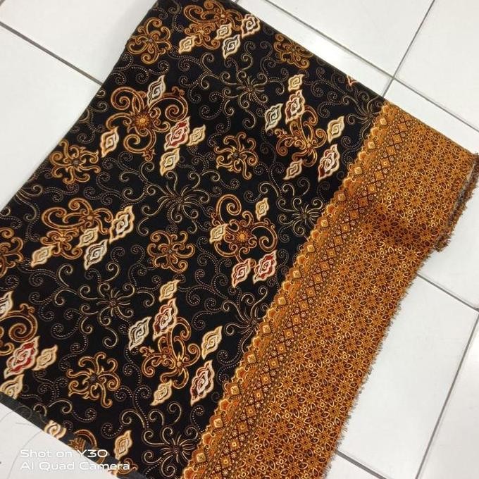 Kain Batik Sutra Halus Bahan Batik Meteran Untuk Baju Kemeja/Rok Seragam Kebaya Termurah