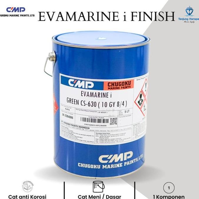 Cat Chugoku - Evamarine Finish -cat kapal - cat besi baja - glossy