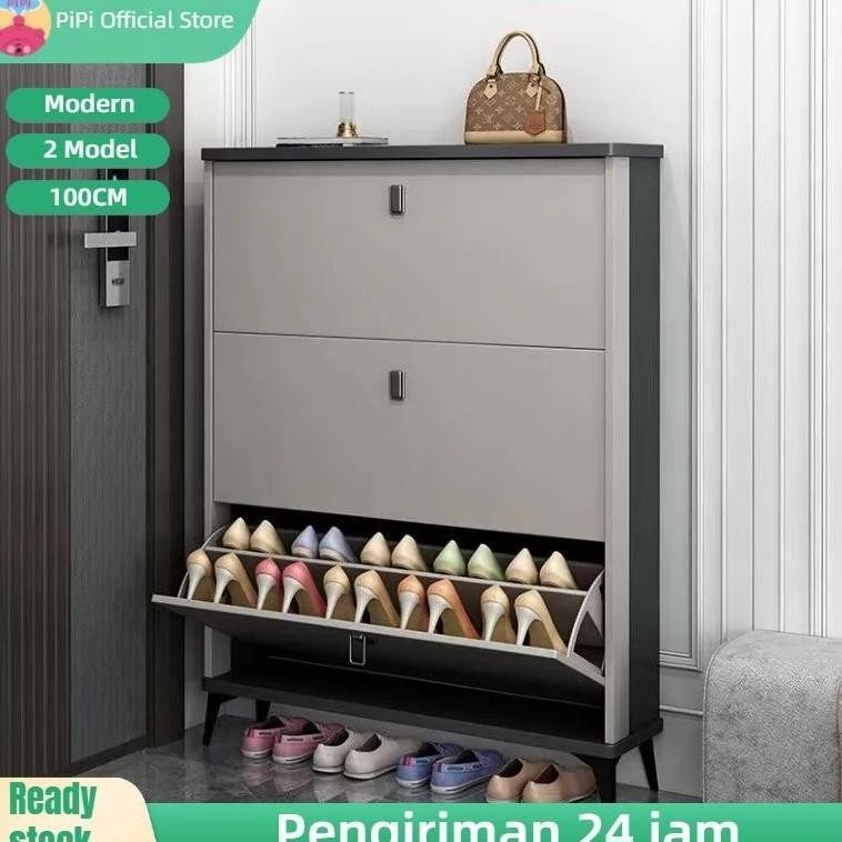 Lemari Sepatu / Lemari Sepatu Minimalis Kayu / Lemari Sepatu Tertutup / Rak Sepatu