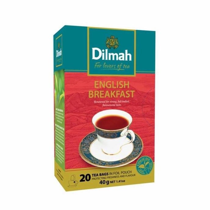 

ready stock Teh Dilmah No Envelope 20 sachet English Breakfast Teh Hitam Premium