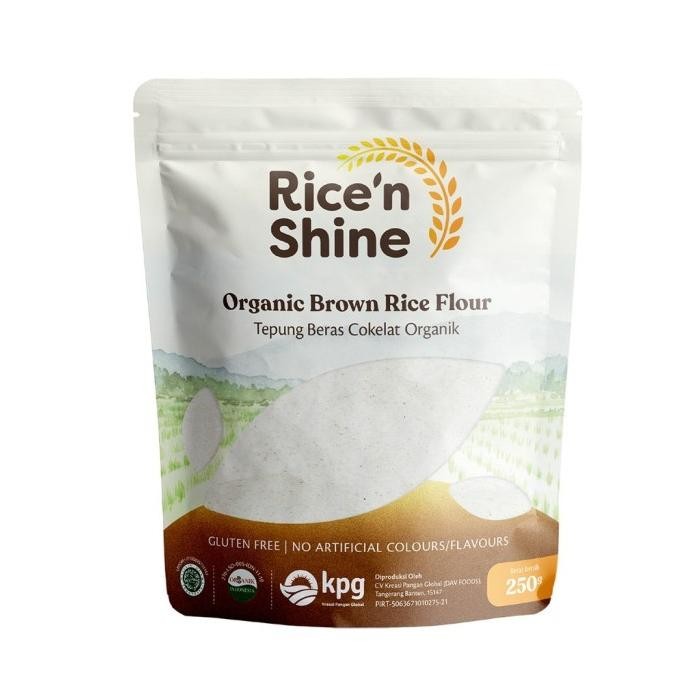 

Terlaris Rice N Shine Organic Brown Rice Flour (Tepung Beras Cokelat Organik) 250Gr