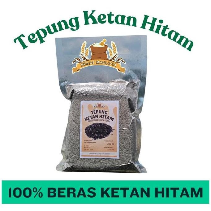

Terlaris Tepung Ketan Hitam Asli 250Gr 500Gr 1Kg 100% Beras Ketan Hitam