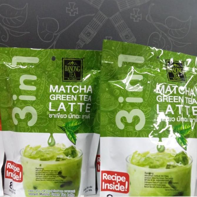 

ready stock Instant matcha green tea latte/Ranong tea 160 gr