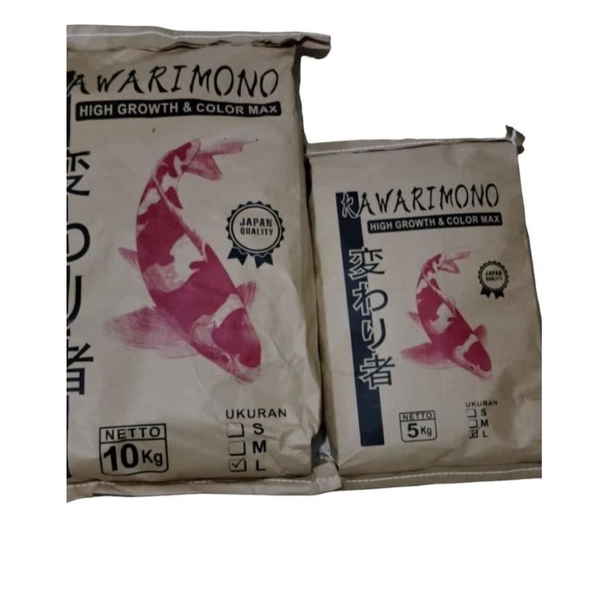 Terlaris Pakan Koi 10 Kg Kawarimono High Growth Color Max Pelet Pellet Ikan Koi