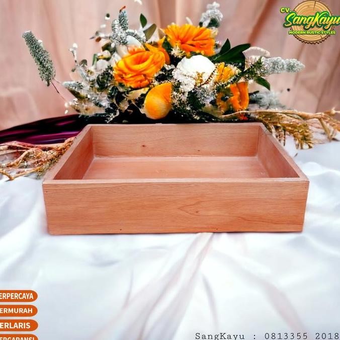 

ready !!! Kotak Seserahan 34x23x8cm kotak hantaran kotak parcel nampan wood tray