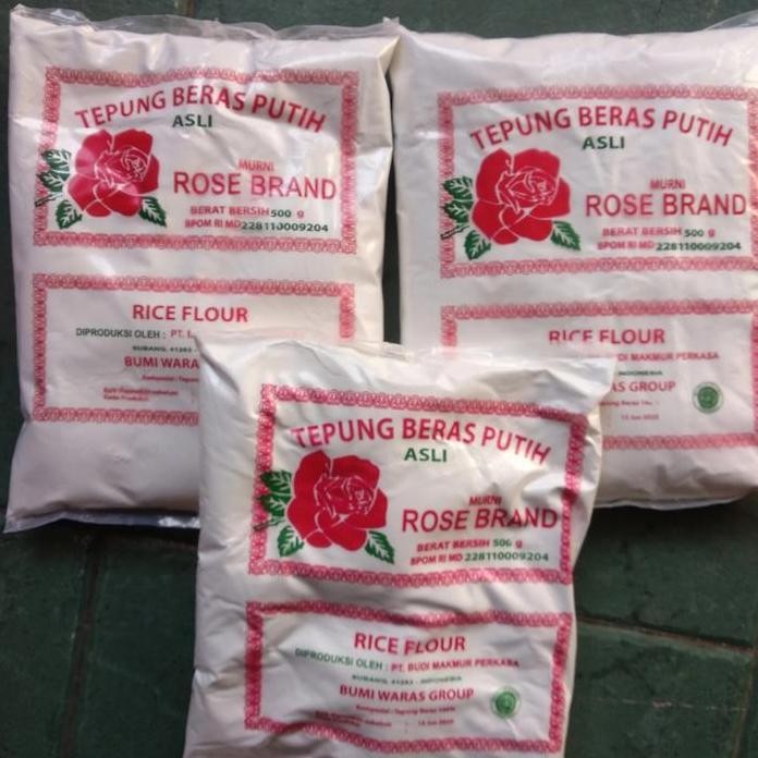

Terlaris Tepung Beras Rose Brand 500G